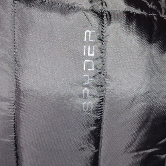 Spyder black zip hooded vest with pockets. Small - Picture 16 of 16